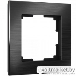 Рамка 1-ая Aluminium черный