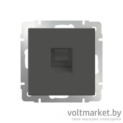 Розетка компьютерная RJ-45 Werkel серо-коричневый