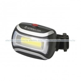Фонарь налобный Ultraflash LED5380 3Вт СОВ LED, 3 реж