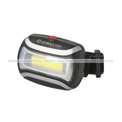 Фонарь налобный Ultraflash LED5380 3Вт СОВ LED, 3 реж