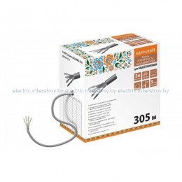 Кабель F/UTP Cat5e 4х2х24AWG ССА (305м) витая пара Народный ПВХ, серый