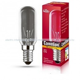 Лампа накаливания Camelion 40W/T25/CL/E14 для вытяжек