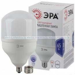 Лампа светодиодная ЭРА LED POWER T160 65W E27/E40 220V 6500К
