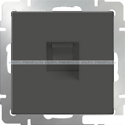 Розетка компьютерная RJ-45 Werkel серо-коричневый