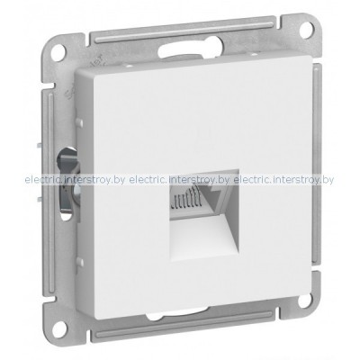 Розетка компьютерная RJ45 Atlas Design белый