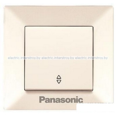 Выключатель одноклавишный перекрестный Panasonic Arkedia крем