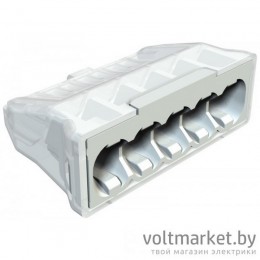 Клемма 5-контактная, до 2,5мм², 24A, 450V, полиамид