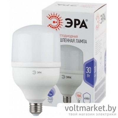 Лампа светодиодная Эра LED POWER T100 30W E27 220V 6500К
