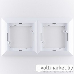 OPAL - Рамка 2 поста, белый OPAL - Рамка 2 поста, белый