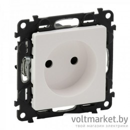 Розетка б/з со шторками Legrand Valena Life белый