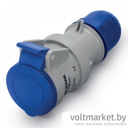 Розетка кабельная 2P+E IP44 32A 6h 200-250VAC серия OPTIMA