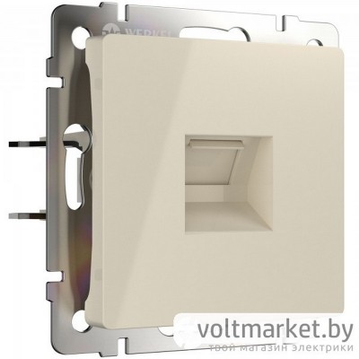 Розетка компьютерная RJ-45 Werkel слоновая кость