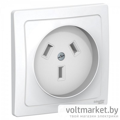Розетка силовая 2Р+N 32А, 250В с/у BLANCA белый
