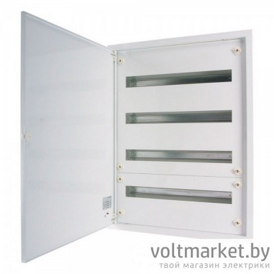 Щит встраиваемый BF-U-4/96-P, 4х24M (96M), с N/PE 2x 2x25+43x16mm2, металл. со сплошной дверью, 770x588x140(720x496x127)mm, белый RAL9016, IP30 Щит встраиваемый BF-U-4/96-P, 4х24M (96M), с N/PE 2x 2x25+43x16mm2, металл. со сплошной дверью, 770x588x140(720x496x127)mm, белый RAL9016, IP30