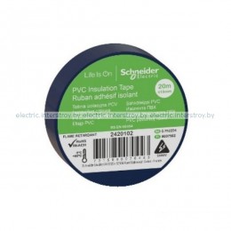 Изолента ПВХ Schneider Electric 19ммх20м синяя