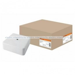 Коробка распаячная КР 75х75х28 ОП белая IP40 TDM