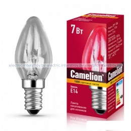 Лампа накаливания Camelion 7W/P/CL/E14 для ночников