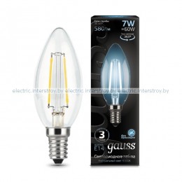 Лампа светодиодная Gauss LED Filament Candle 7W E14 4100K