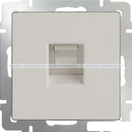 Розетка компьютерная RJ-45 Werkel слоновая кость