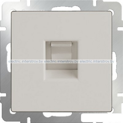 Розетка компьютерная RJ-45 Werkel слоновая кость