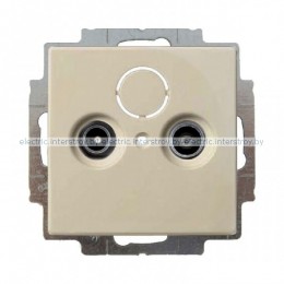 Розетка TV-RD-SAT ABB Basic 55 (слоновая кость)
